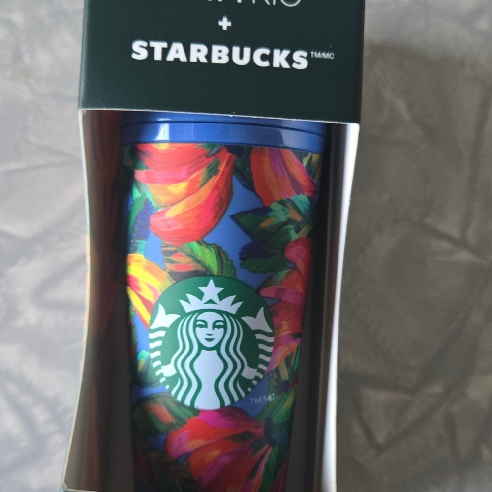 🌺 Starbucks x FARM Rio Cold Cup Keychain 2025 –‎ Limited Edition Tropical
